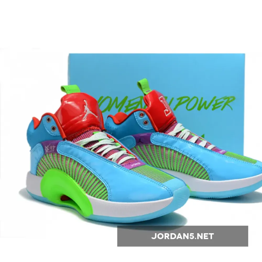 Jayson Tatum x Air Jordan 35 ‘Greatest Gift’ Blue Fury  DD3669-400