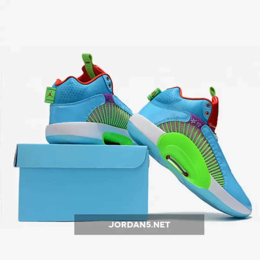 Jayson Tatum x Air Jordan 35 ‘Greatest Gift’ Blue Fury  DD3669-400