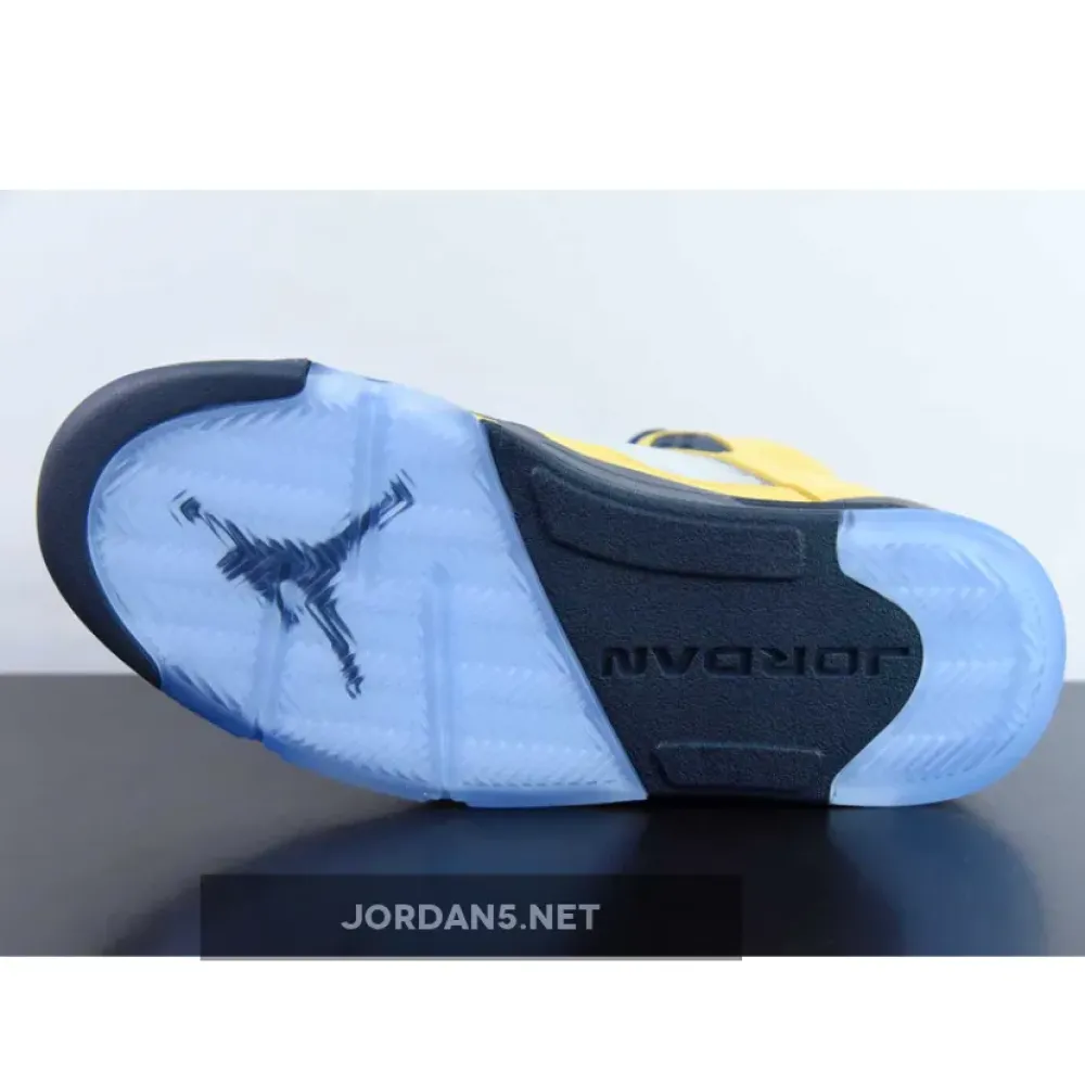 Air Jordan 5 Retro Michigan Amarillo/College Navy  CQ9541-704