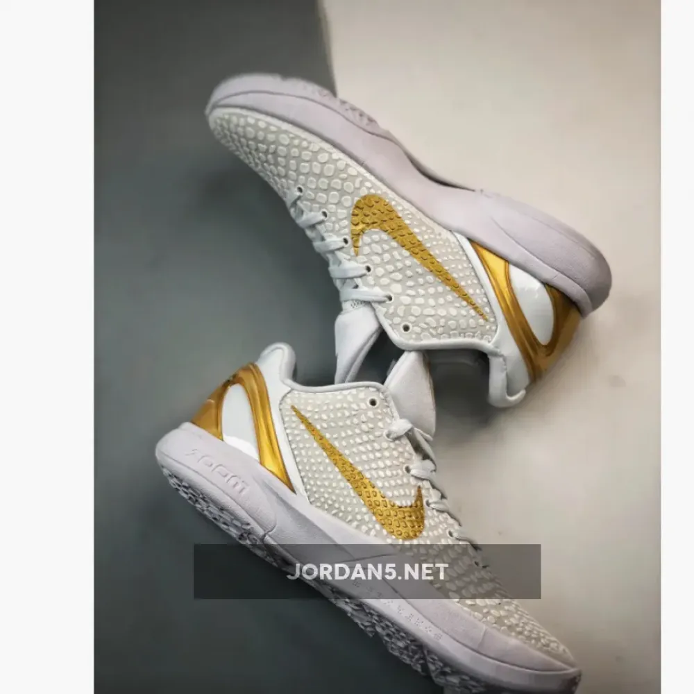 Nike Kobe 6 Protro “BHM” White/Metallic Gold