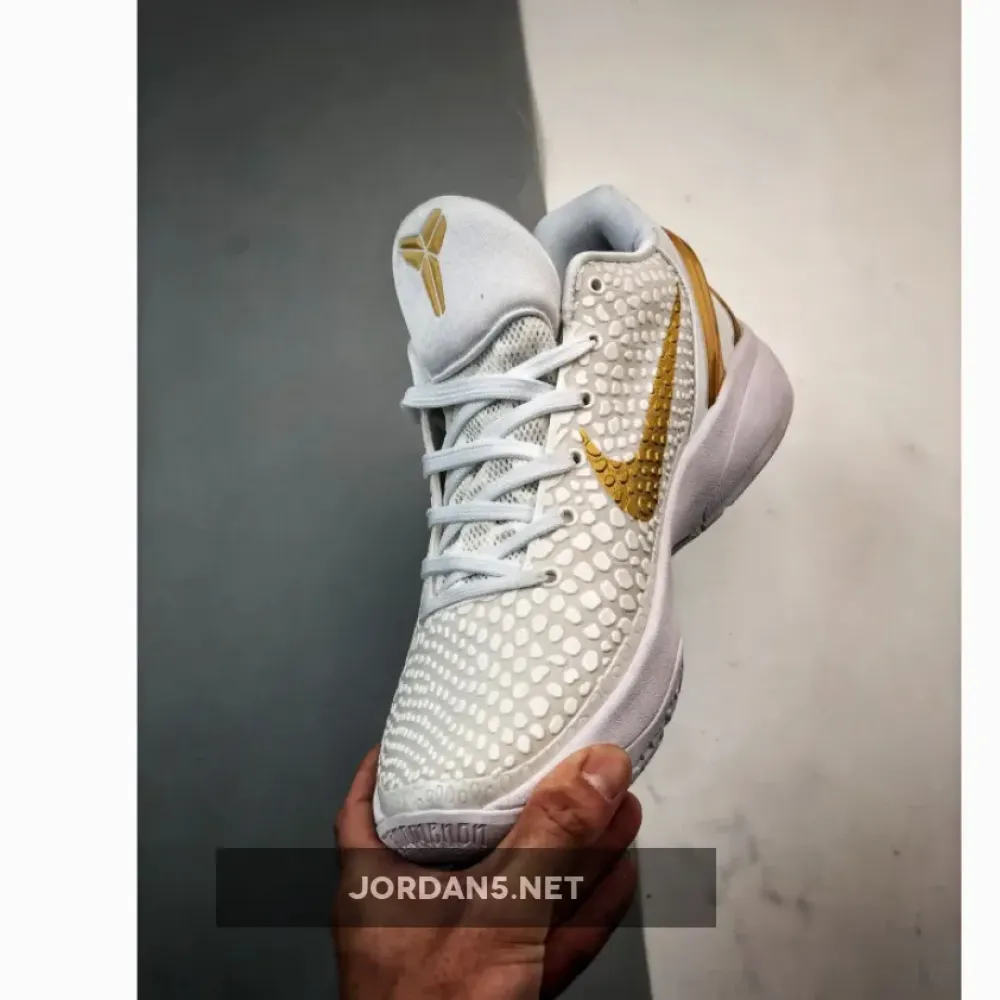 Nike Kobe 6 Protro “BHM” White/Metallic Gold