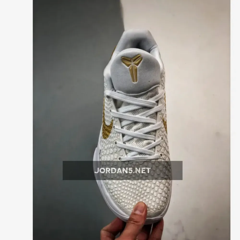 Nike Kobe 6 Protro “BHM” White/Metallic Gold