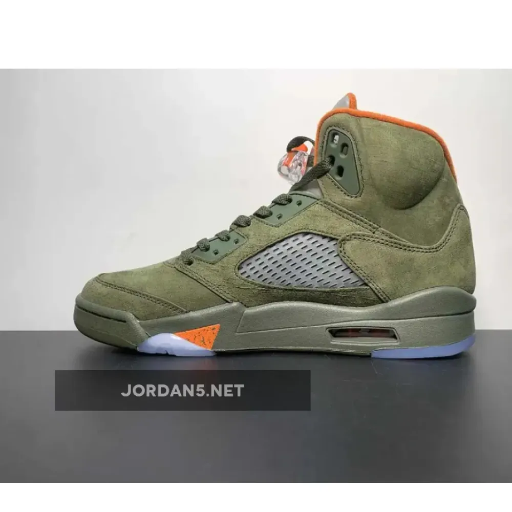 Air Jordan 5 Army Olive/Solar Orange DD0587-308