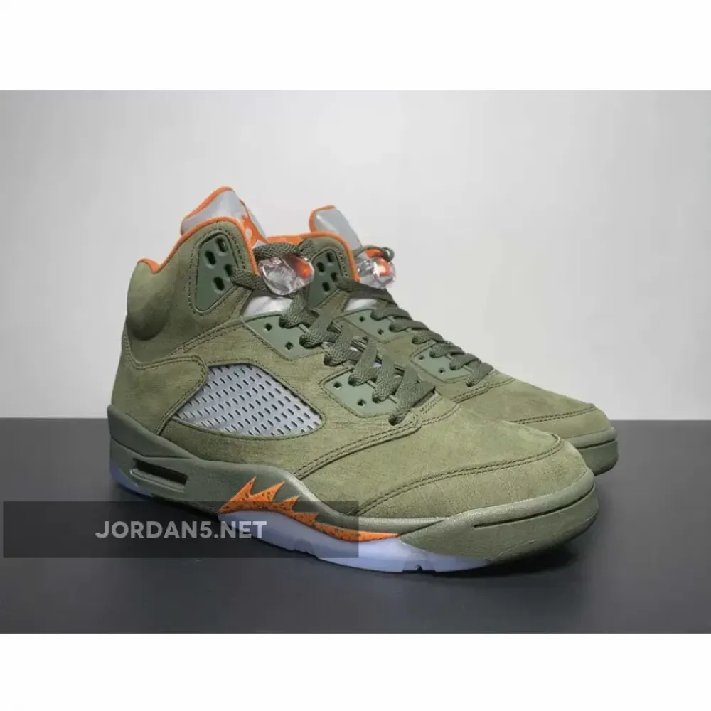 Air Jordan 5 Army Olive/Solar Orange DD0587-308