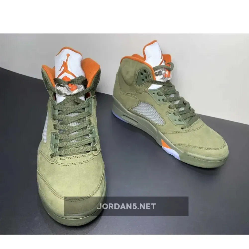 Air Jordan 5 Army Olive/Solar Orange DD0587-308