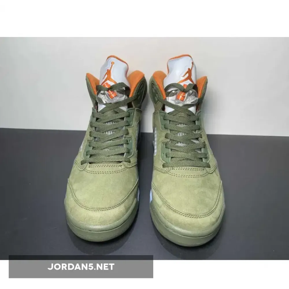 Air Jordan 5 Army Olive/Solar Orange DD0587-308