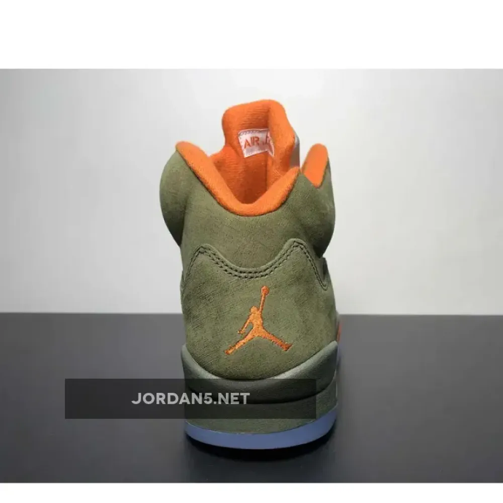 Air Jordan 5 Army Olive/Solar Orange DD0587-308