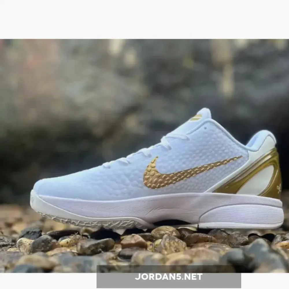 Nike Kobe 6 Protro “BHM” White/Metallic Gold