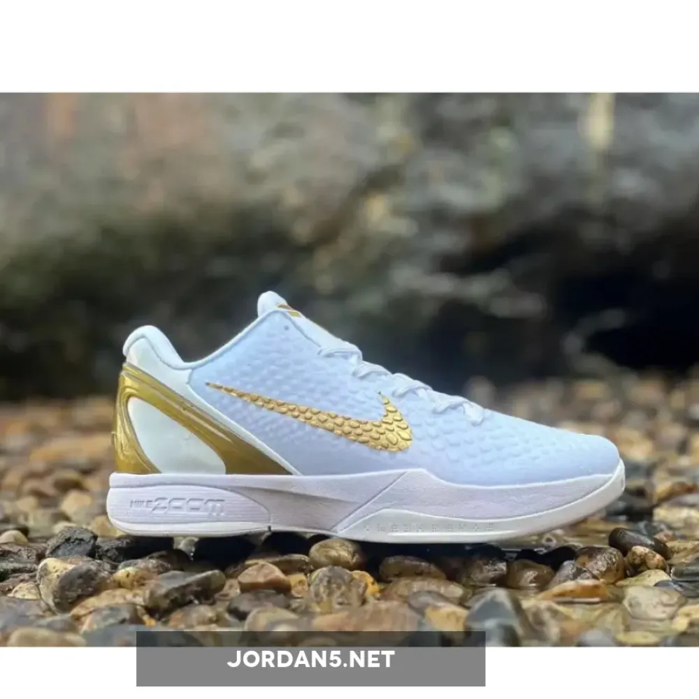 Nike Kobe 6 Protro “BHM” White/Metallic Gold