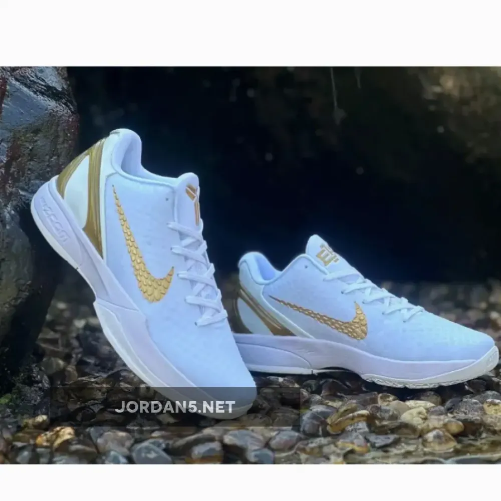 Nike Kobe 6 Protro “BHM” White/Metallic Gold