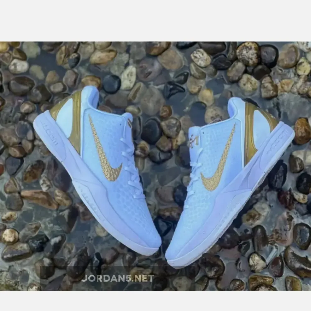 Nike Kobe 6 Protro “BHM” White/Metallic Gold