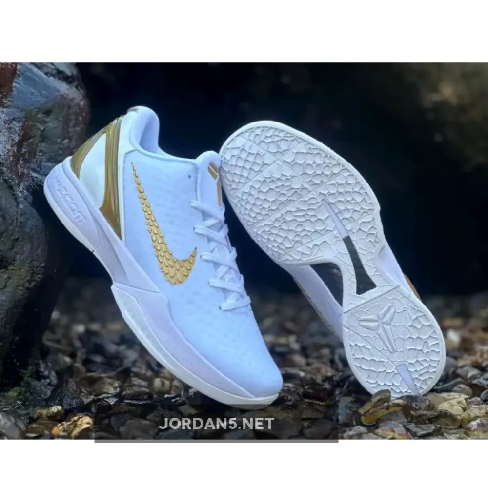 Nike Kobe 6 Protro “BHM” White/Metallic Gold