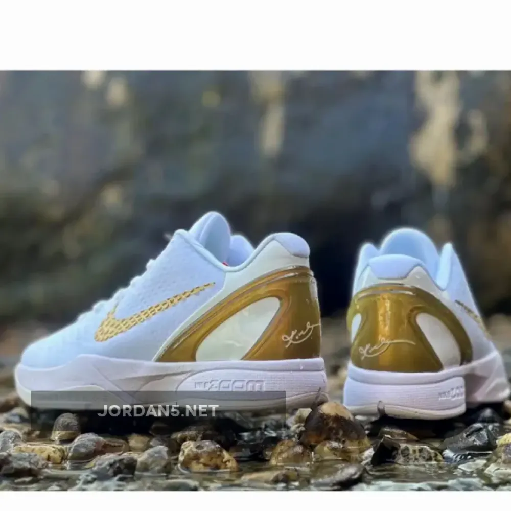 Nike Kobe 6 Protro “BHM” White/Metallic Gold
