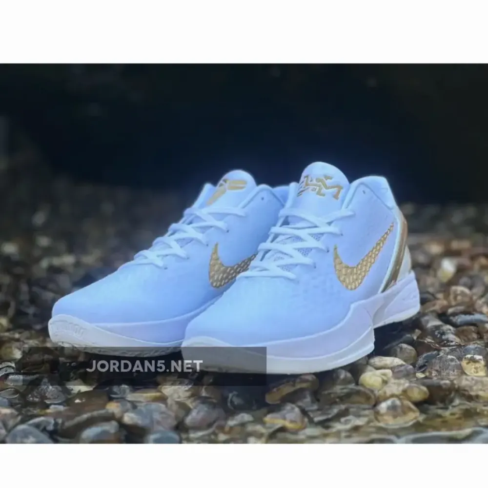 Nike Kobe 6 Protro “BHM” White/Metallic Gold