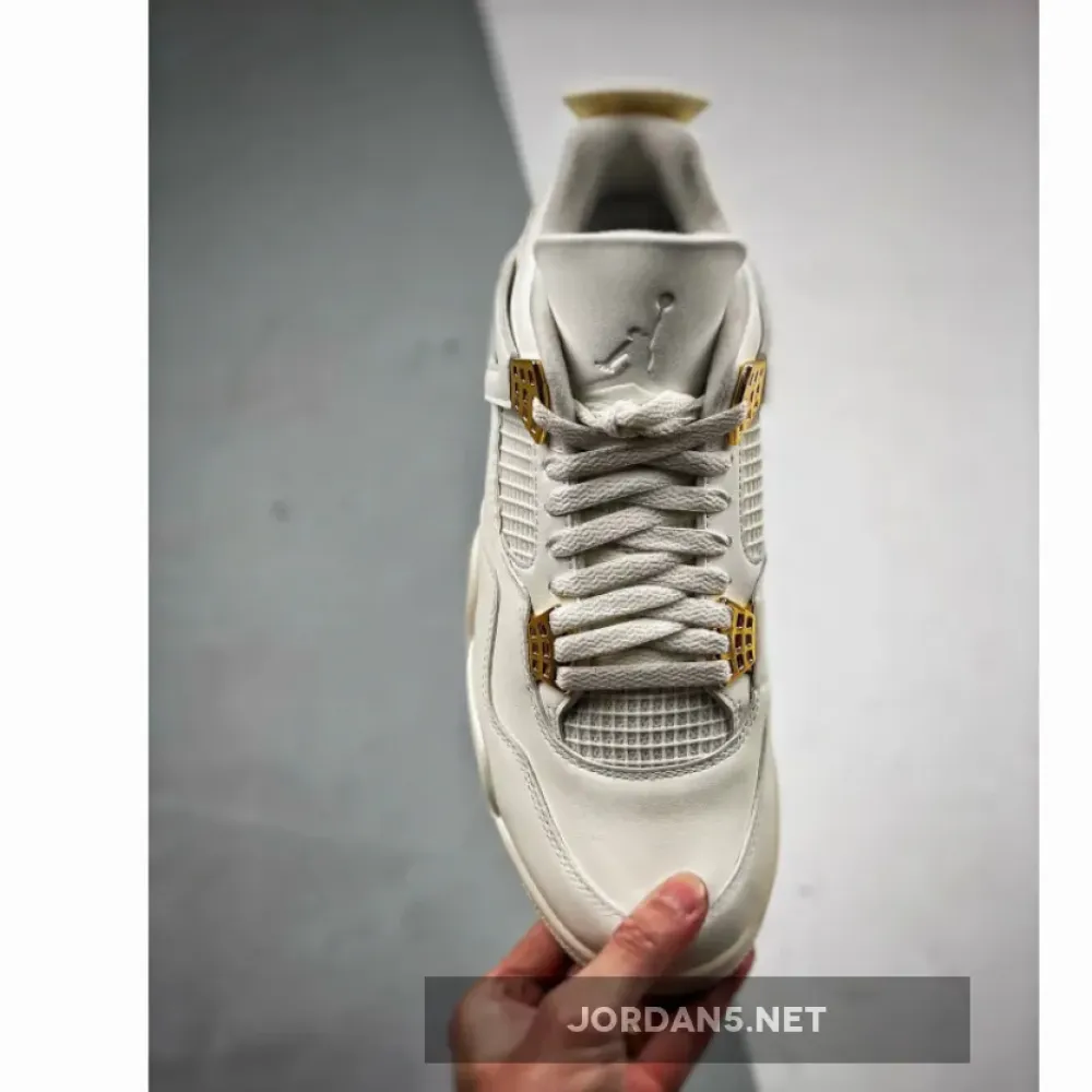 Air Jordan 4 Sail/Metallic Gold-Black  AQ9129-170
