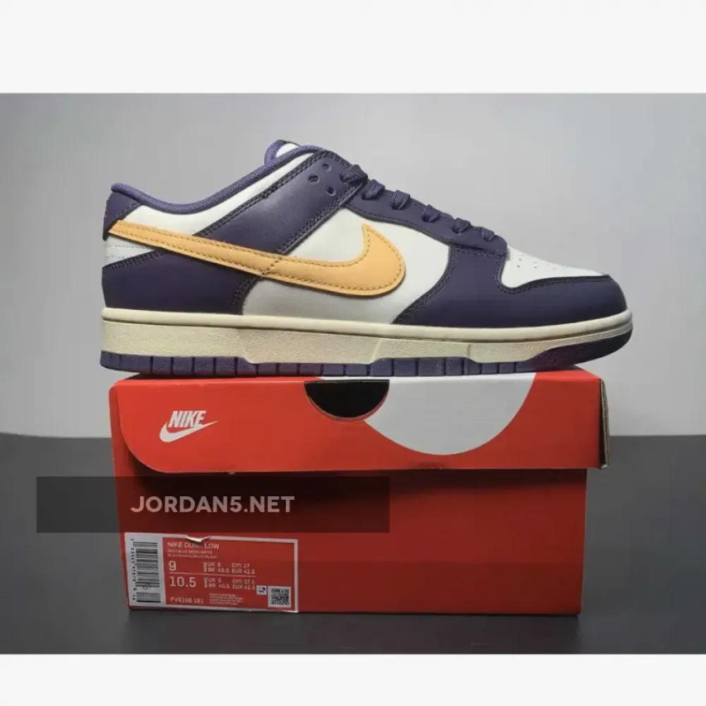 Nike Dunk Low Sail/Coconut Milk-Purple Ink-Melon Tint FV8106-181