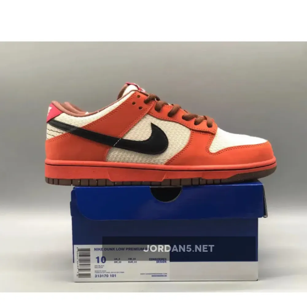 Nike SB Dunk Low Orange Hemp/Black-Sail 313170-101