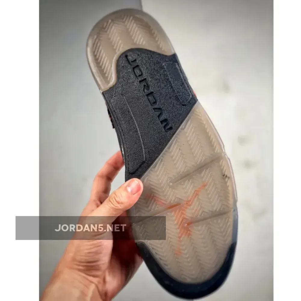 Air Jordan 5 “Plaid” Black/Total Orange-Dark Obsidian  FD4814-008