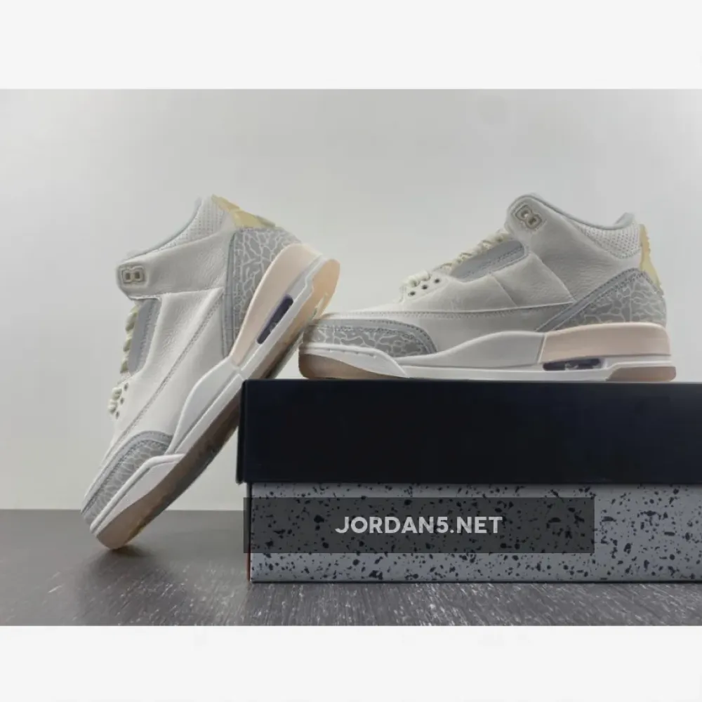 Air Jordan 3 Craft Ivory/Grey Mist-Cream  FJ9479-100