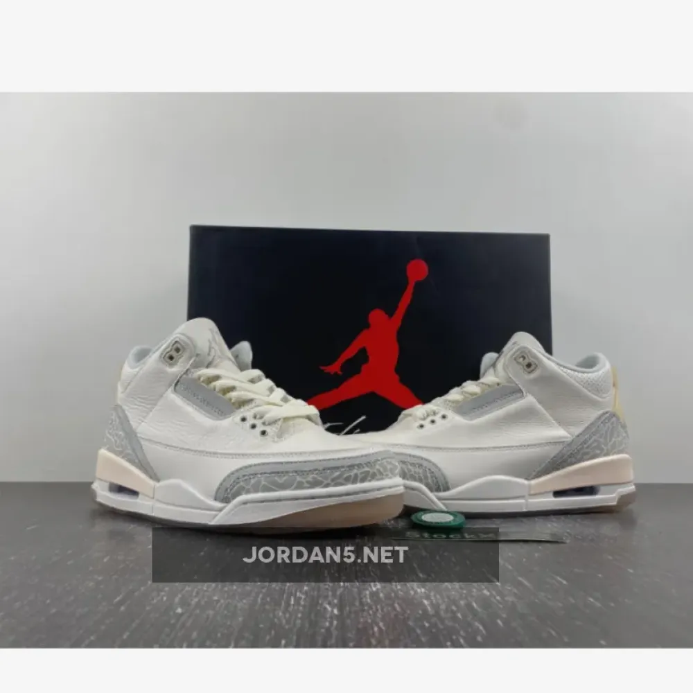 Air Jordan 3 Craft Ivory/Grey Mist-Cream  FJ9479-100