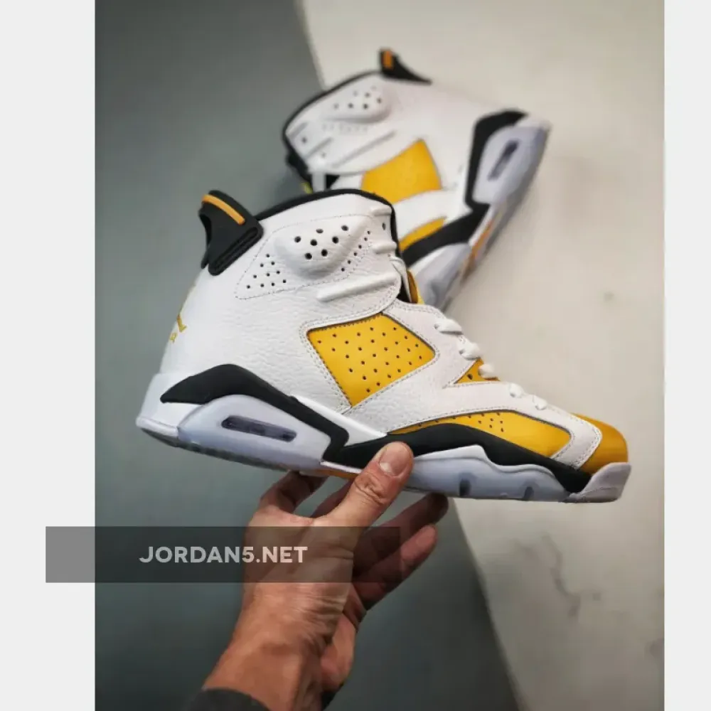 Air Jordan 6 White/Yellow Ochre-Black  CT8529-170