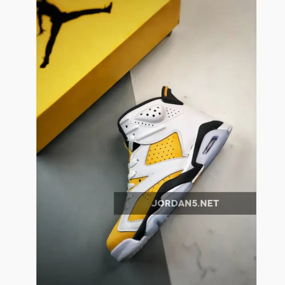 Air Jordan 6 White/Yellow Ochre-Black  CT8529-170