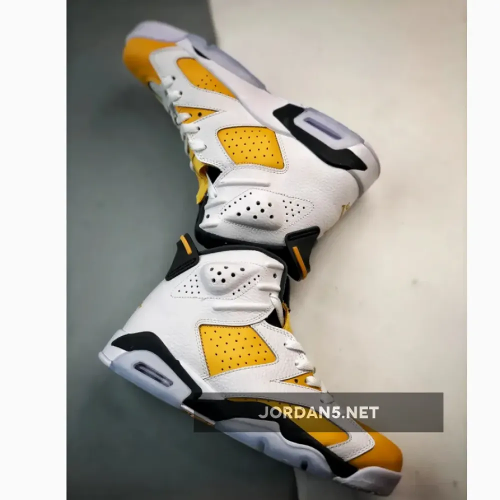 Air Jordan 6 White/Yellow Ochre-Black  CT8529-170