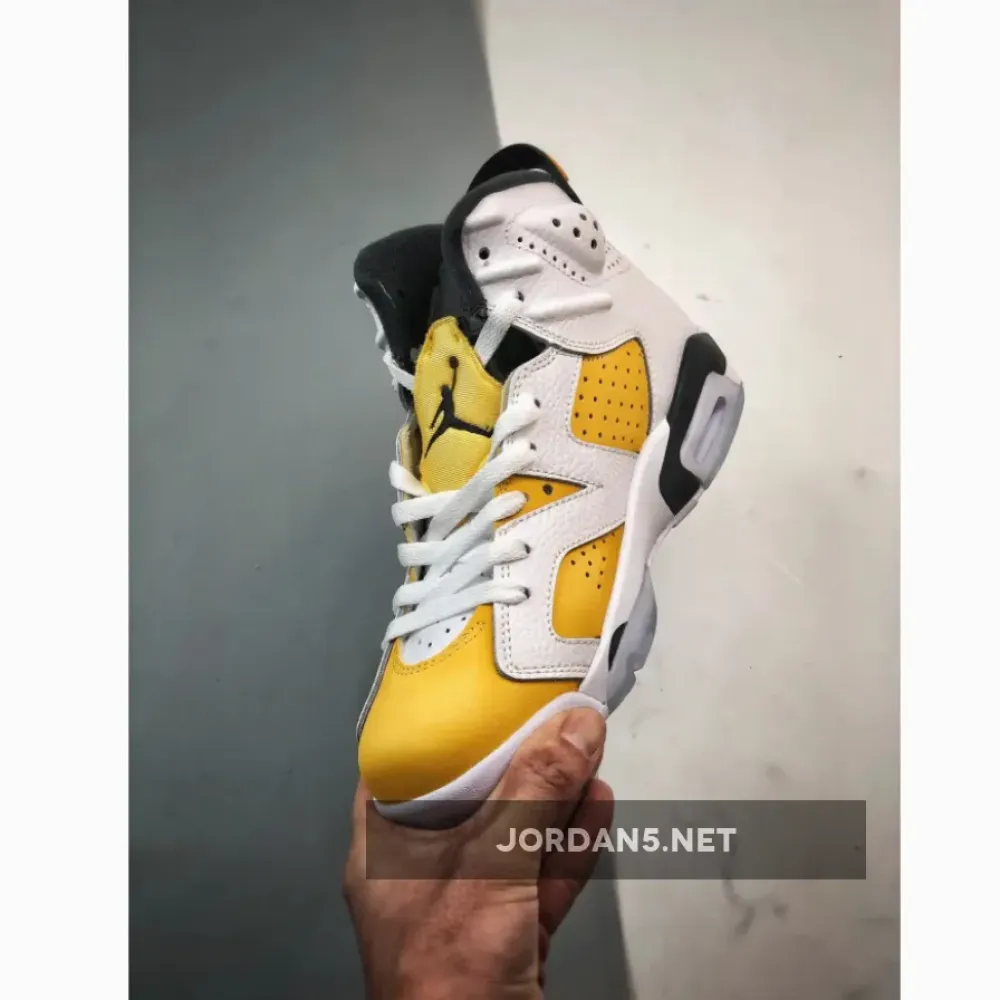 Air Jordan 6 White/Yellow Ochre-Black  CT8529-170
