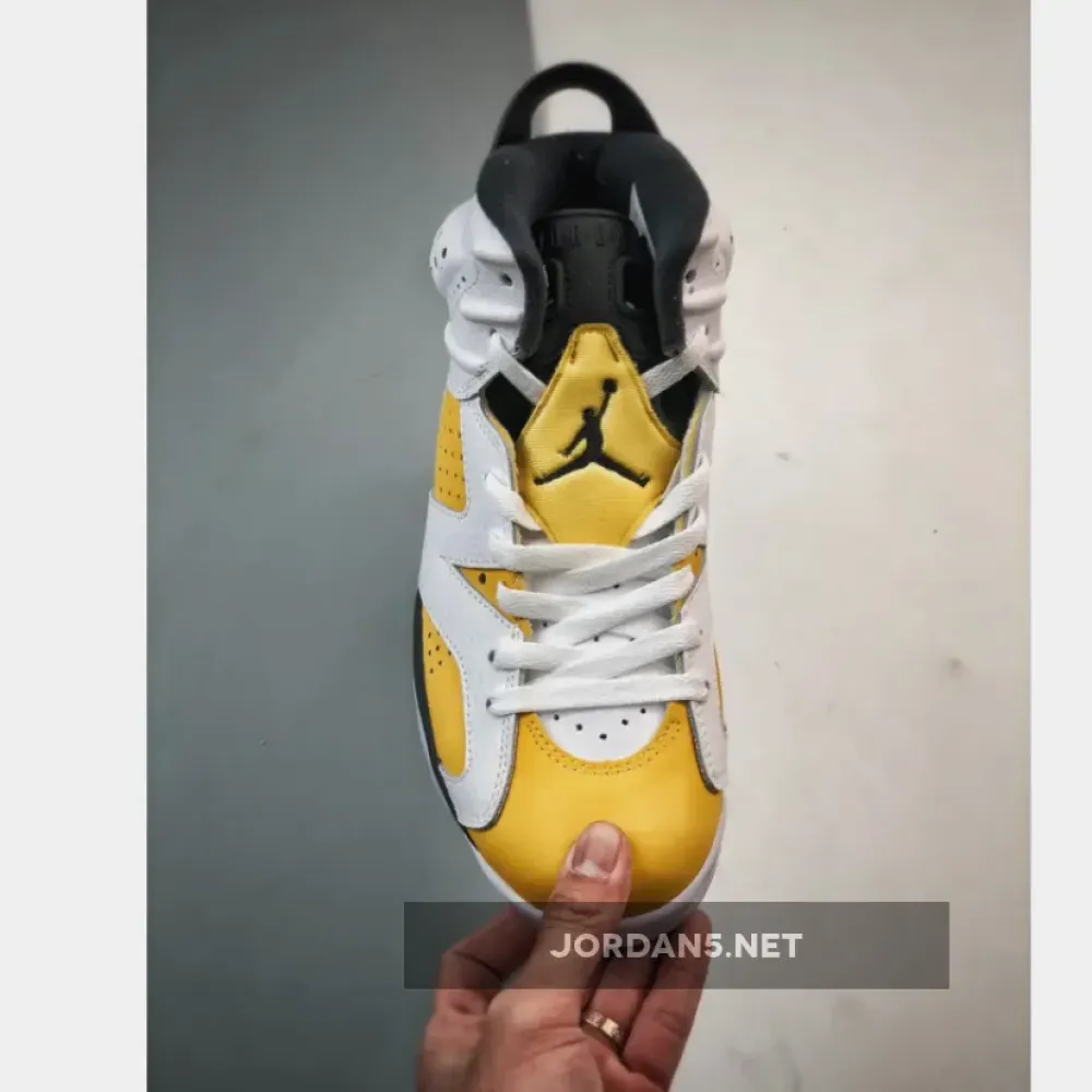 Air Jordan 6 White/Yellow Ochre-Black  CT8529-170