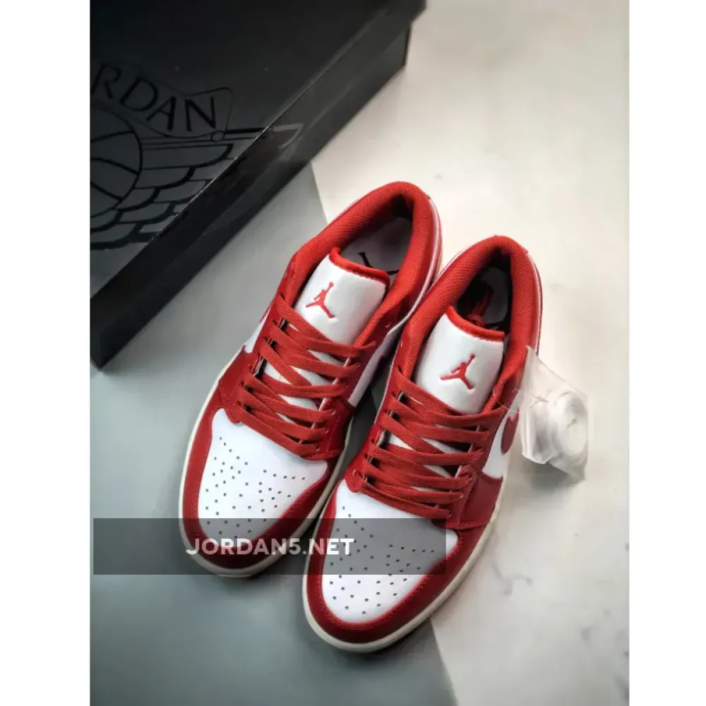 Air Jordan 1 Low White/Dune Red  FJ3459-160