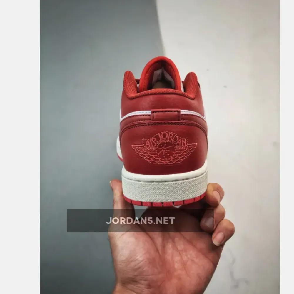 Air Jordan 1 Low White/Dune Red  FJ3459-160