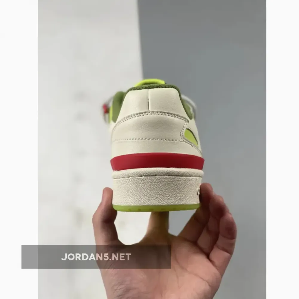 The Grinch x adidas Forum Low Cream White/Solar Slime  ID3512