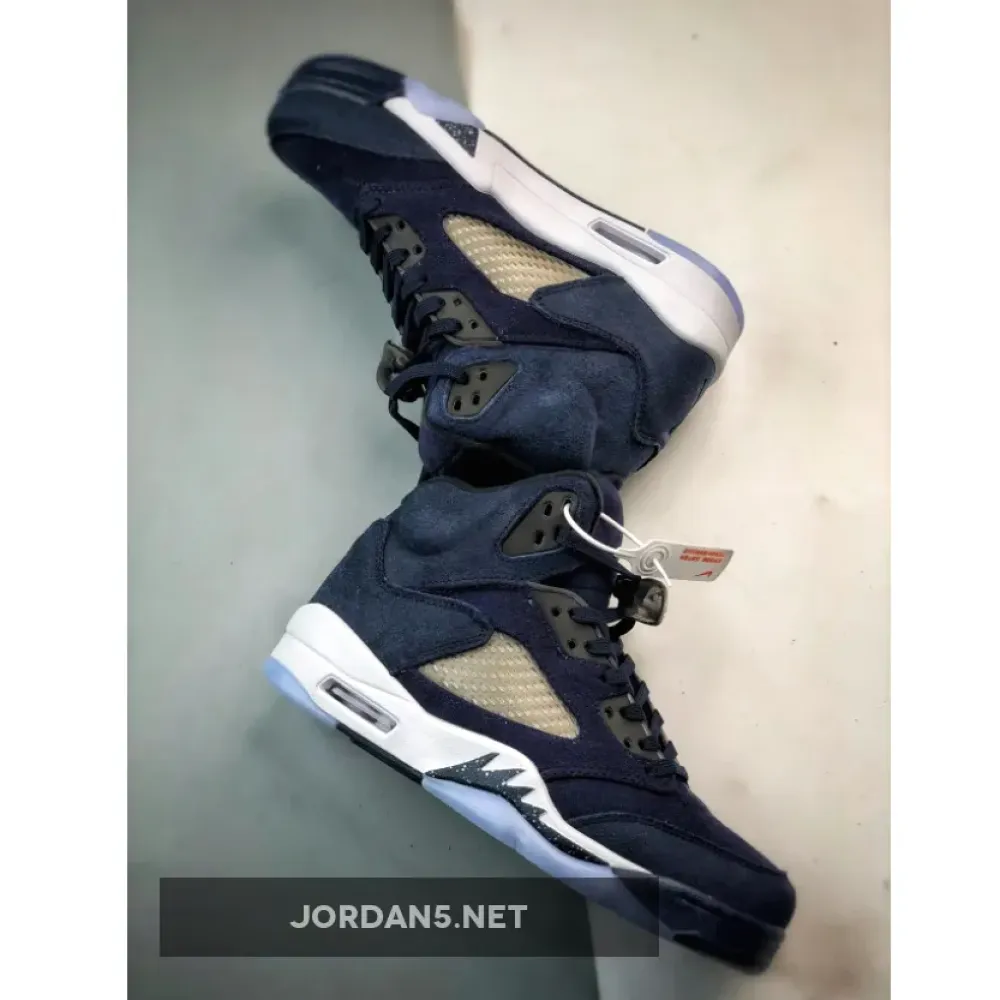 Air Jordan 5 Midnight Navy/Black-Football Grey  FD6812-400