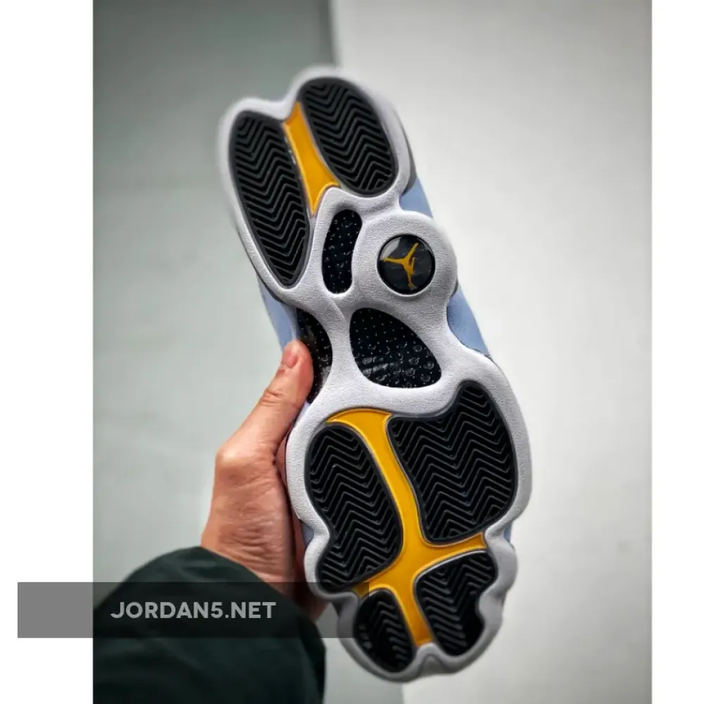 Air Jordan 13 White/Yellow Ochre-Blue Grey-Black  414571-170