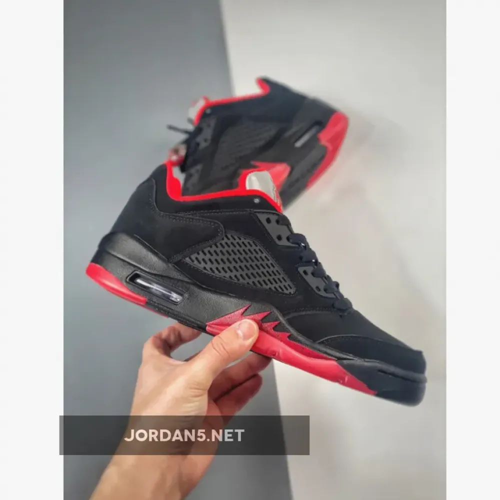 Air Jordan 5 Low ‘Alternate 90’ Black/Gym Red  819171-001