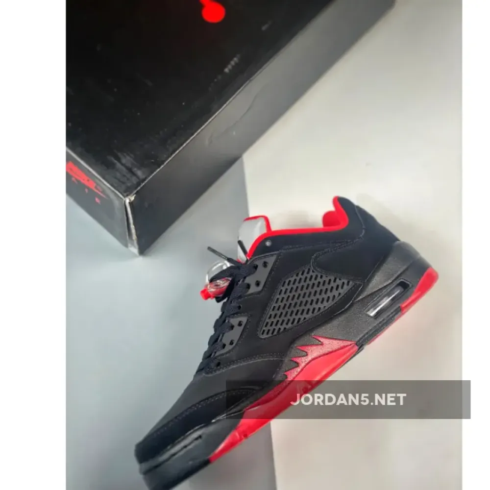 Air Jordan 5 Low ‘Alternate 90’ Black/Gym Red  819171-001