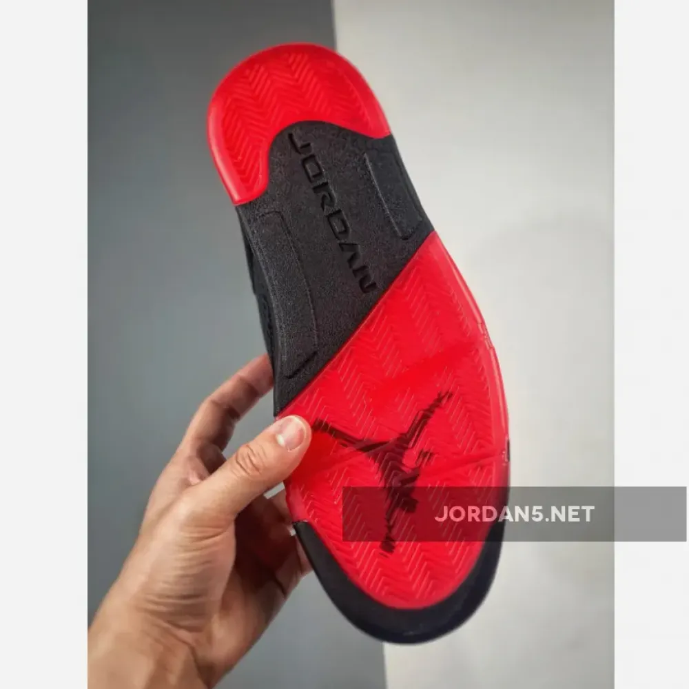 Air Jordan 5 Low ‘Alternate 90’ Black/Gym Red  819171-001