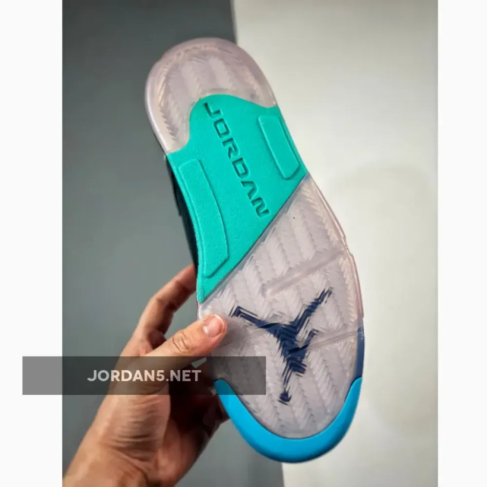 Air Jordan 5 Retro Low Black/Bright Crimson-Beta Blue 840475-060