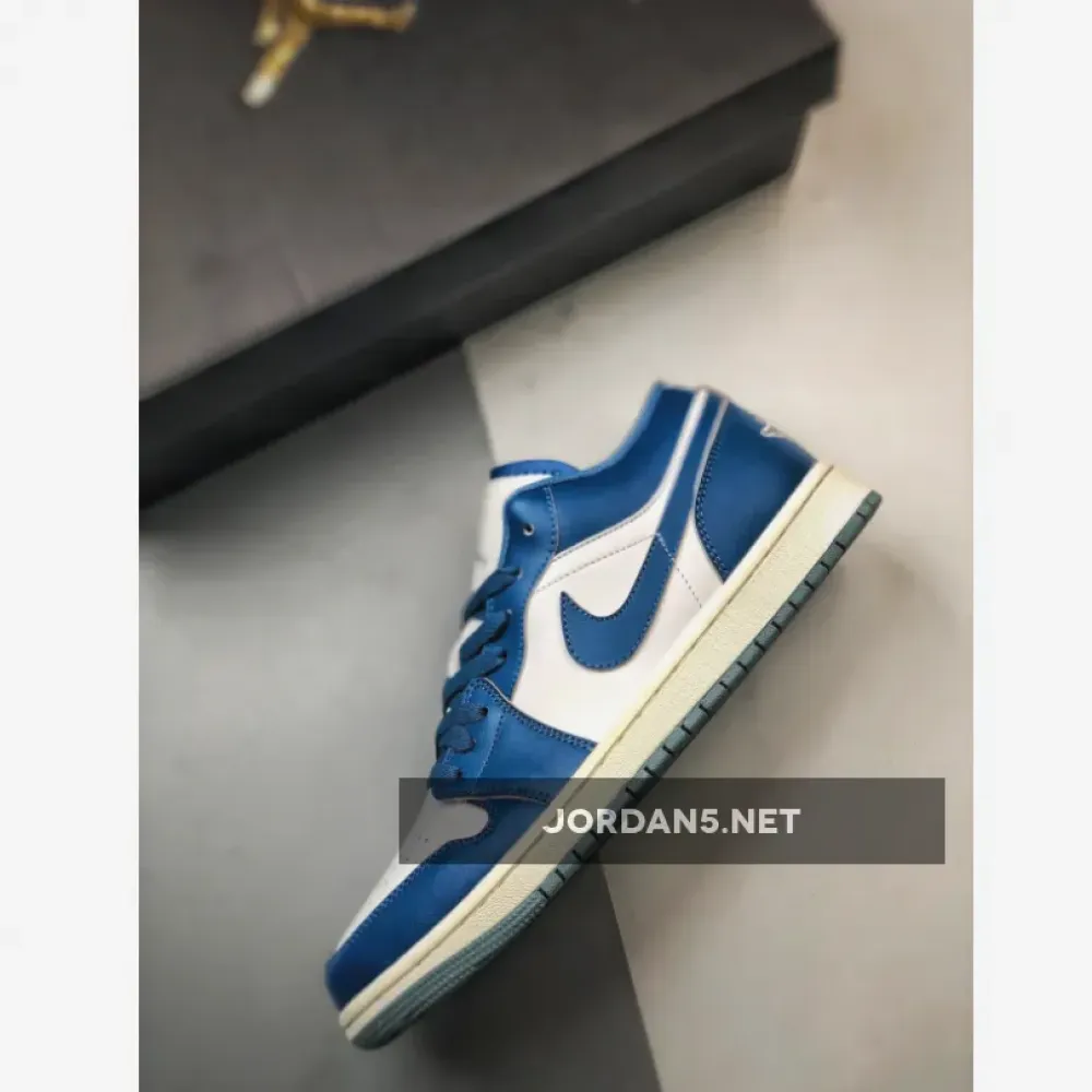Air Jordan 1 Low White Industrial Blue  FN5214-141