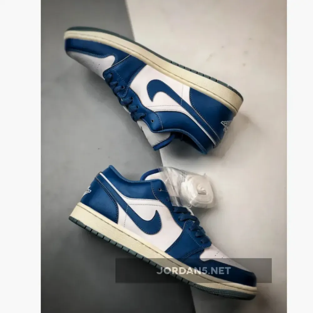Air Jordan 1 Low White Industrial Blue  FN5214-141