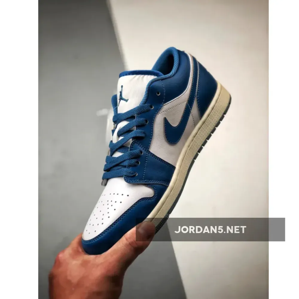 Air Jordan 1 Low White Industrial Blue  FN5214-141