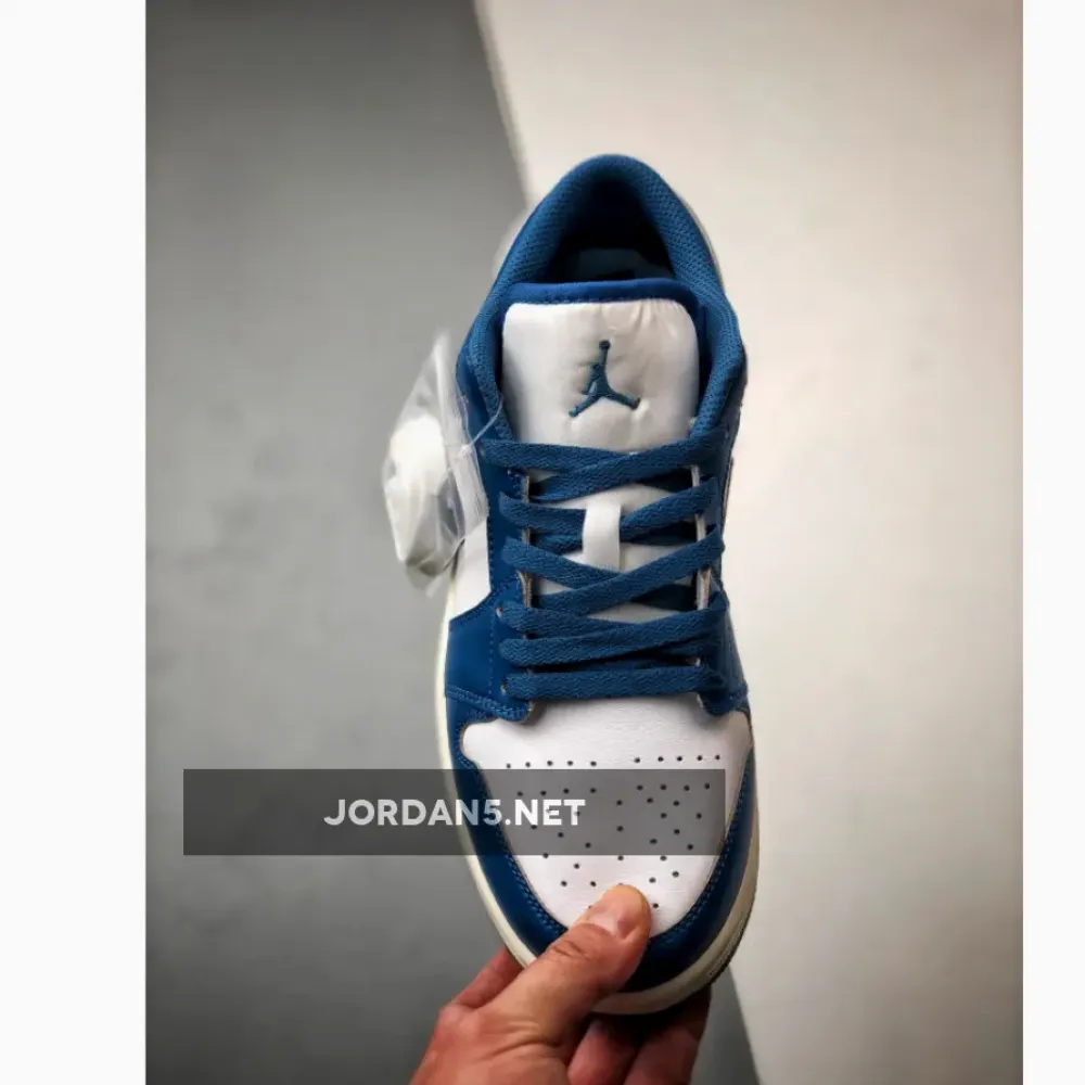 Air Jordan 1 Low White Industrial Blue  FN5214-141