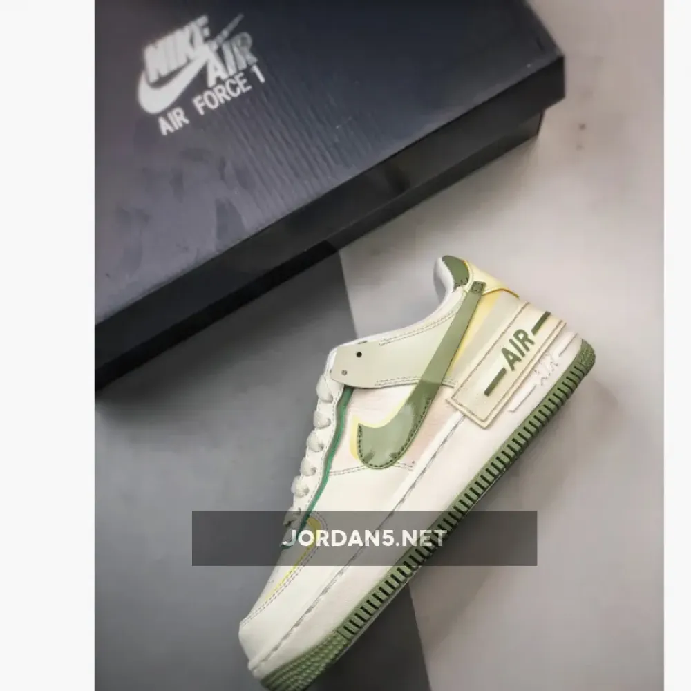 Nike Air Force 1 Shadow Pale Ivory Oil Green  FN6335-101