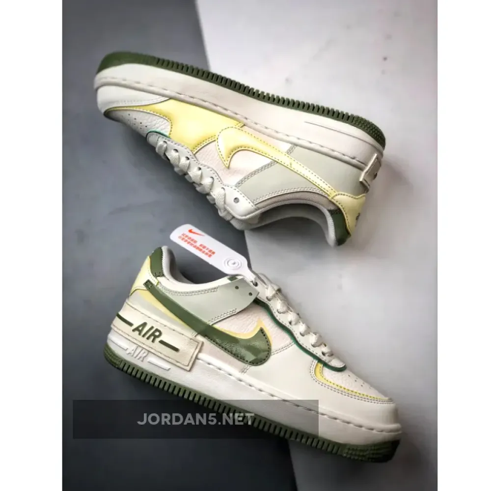 Nike Air Force 1 Shadow Pale Ivory Oil Green  FN6335-101