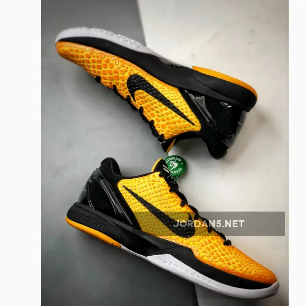 Nike Kobe 6 Del Sol/Lightbulb-Black-Tour Yellow  429659-700