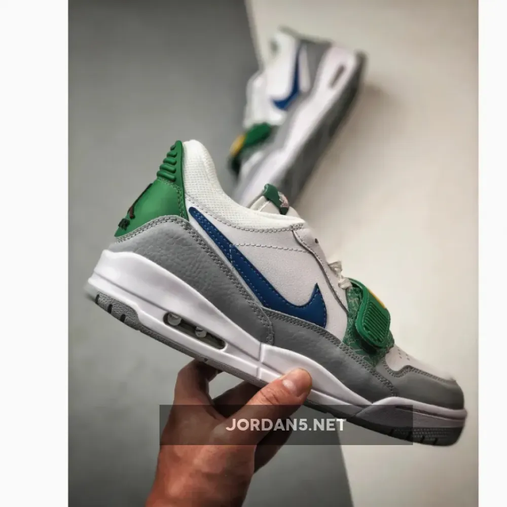 Jordan Legacy 312 Low White Grey Green  CD9054-140