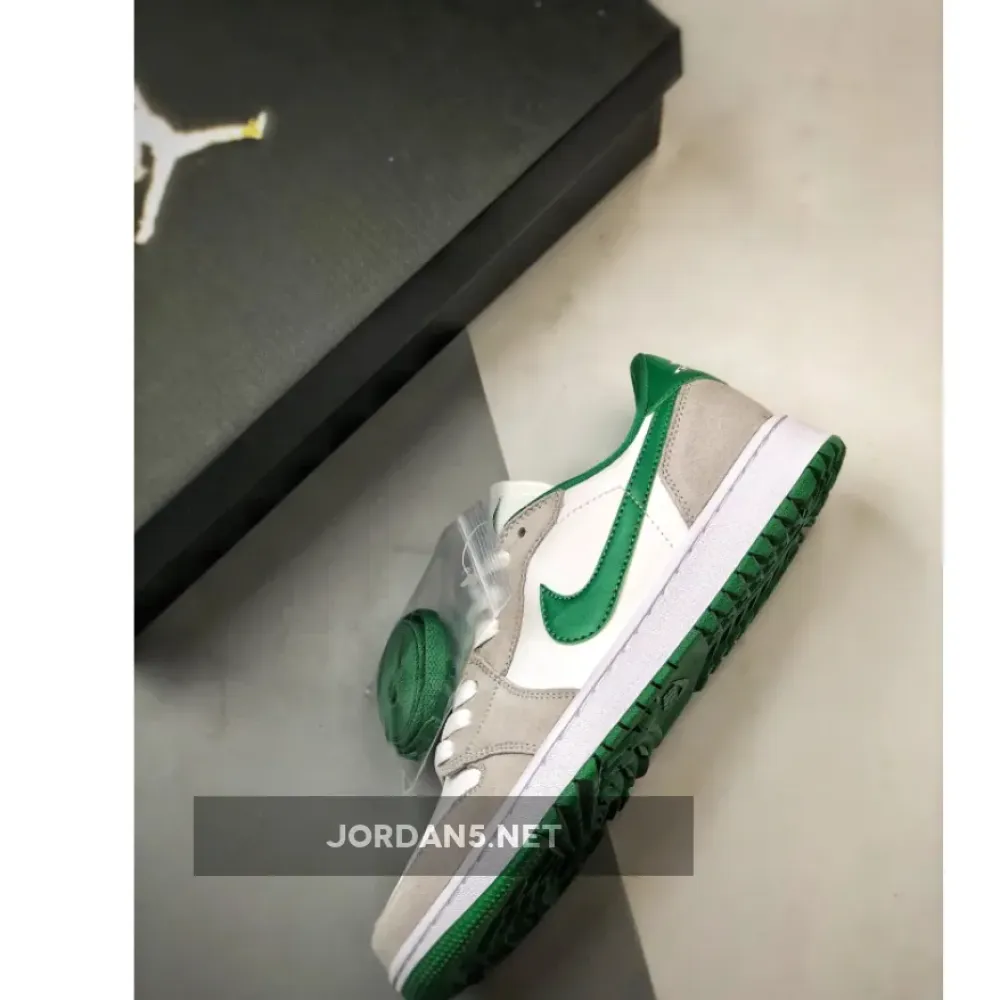 Air Jordan 1 Low Golf White/Pine Green-Light Smoke Grey  DD9315-112