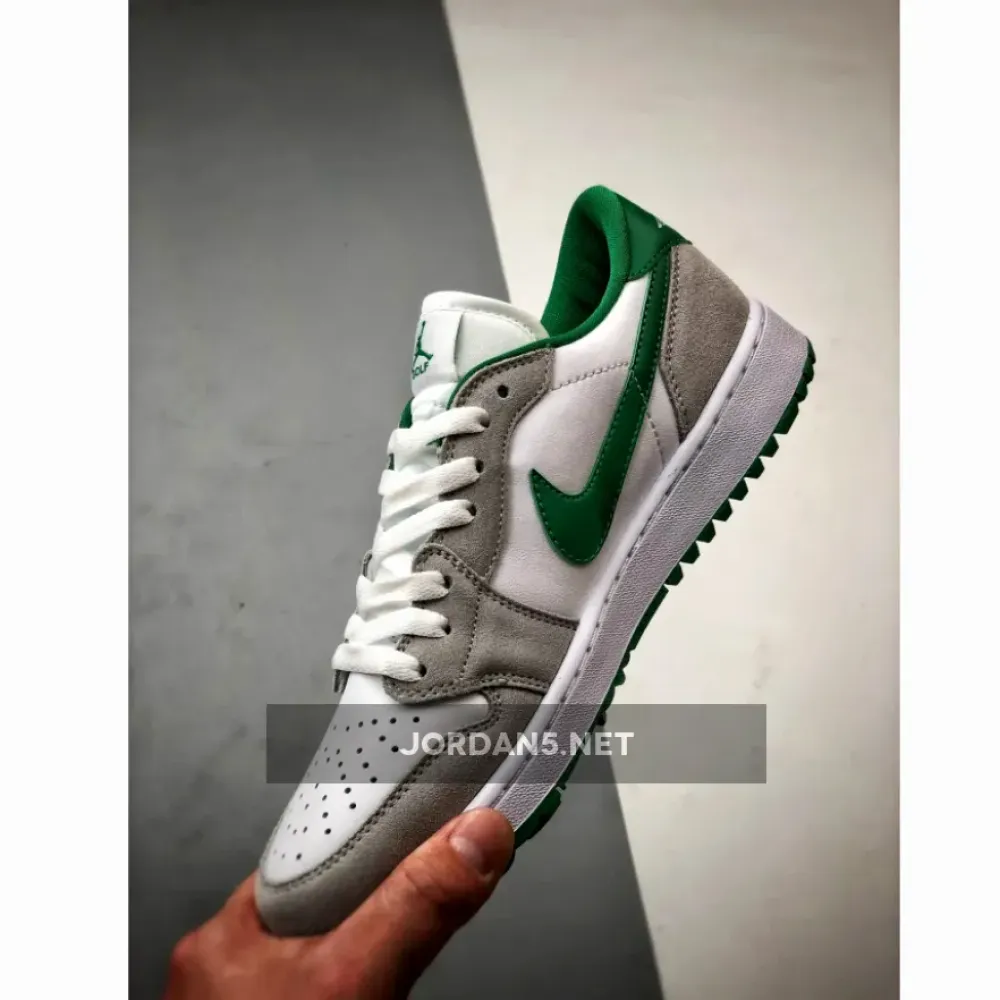 Air Jordan 1 Low Golf White/Pine Green-Light Smoke Grey  DD9315-112