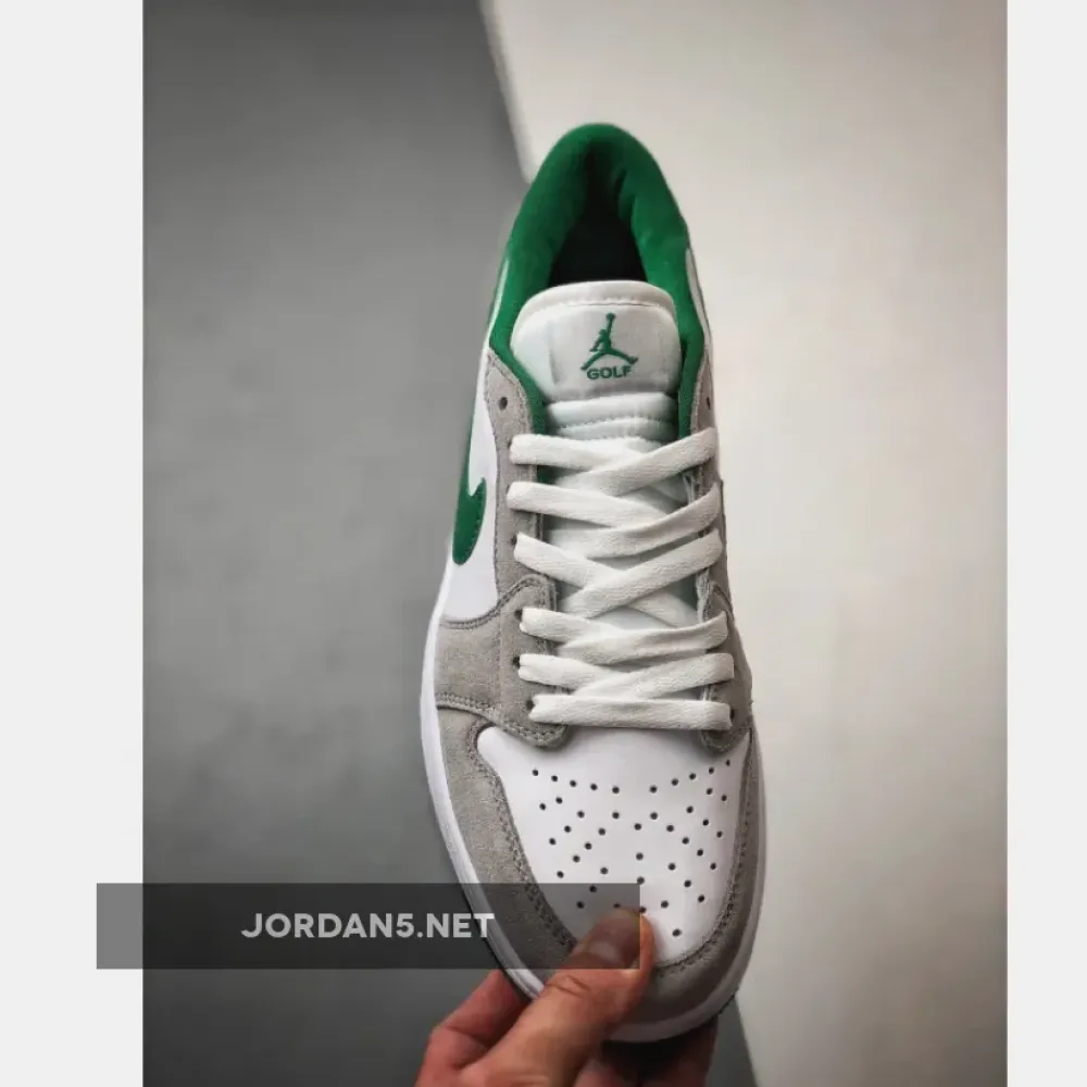 Air Jordan 1 Low Golf White/Pine Green-Light Smoke Grey  DD9315-112