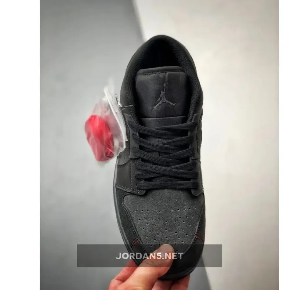 Air Jordan 1 Low Grey Red Stitch  FD8635-001